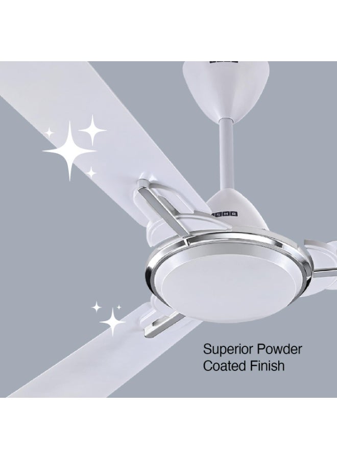 USHA Striker One 1200mm | BEE Star Rated |High Speed Decorative Ceiling Fan | 2 Year Warranty | (Pearl White) Pack of 1 - Image 2